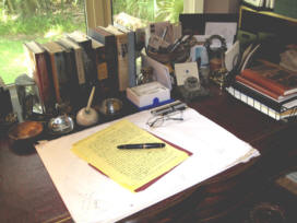 Pat Conroy's desk